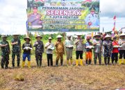 Dandenma Pasmar 3 Hadiri Penanaman Jagung Serentak 1 Juta Hektar