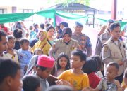 Polri Dirikan Dapur Lapangan dan Gelar Trauma Healing untuk Korban Kebakaran di Kebon Kosong