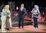 Sambut Tahun Baru 2025, Masyarakat Antusias Suara Terompet dan Kembang Api di Alun-Alun Majalengka