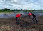 Jelang Ketahanan Pangan, Prajurit Petarung Pasmar 3 Laksanakan Penyiapan Lahan Penanaman Jagung