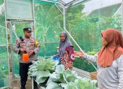 Dampingi KWT Bhabinkamtibmas Polres Probolinggo Kota Ajak Warga Wujudkan Ketahanan Pangan