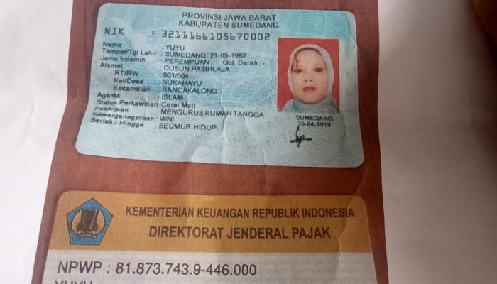Demi Mendapatakan Uang Pensiunan, Oknum Warga Sukahayu Sumedang diduga Mengubah Identitas Dirinya