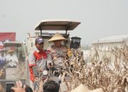 Kapolda Jawa Timur dan Forkopimda Panen Raya Jagung di Prambon Sidoarjo