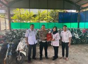 Puluhan Motor Barang Bukti Hasil Operasi Terpadu Polres Pasuruan Kota Diamanakan di Gudang Rubasan II Jatim