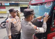 Polisi di Majalengka Sosialisasikan Tagline “Mudik Aman, Keluarga Nyaman” dan Hotline 110 Polri