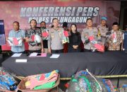 Polres Tulungagung Tetapkan 7 Tersangka Kasus Balon Udara Berpetasan 105 buah