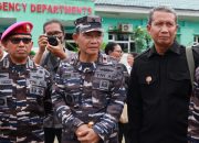 Danlantamal XIV Dampingi Menkes RI Saat Peletakan Batu Pertama Pembangunan RSUD Raja Ampat