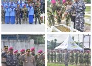 Kolaborasi TNI-Polri dan Pejabat Daerah Meriahkan Ziarah HUT Koarmada III dan Pasmar 3 di Sorong