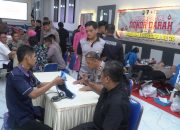 Sambut Hari Bhayangkara ke-79, 100 Personel Polres Pasuruan Donor Darah untuk Kemanusiaan