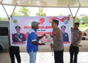 HUT Bhayangkara ke 79, Polresta Sorong Kota dan Bhayangkari beri Bansos dan Anjangsana