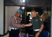Pomdam IX/Udayana menerima ucapan Selamat HUT Pomad ke-79 dari Bidpropam Polda Bal