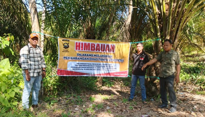 Melalui Babinkamtibmas Polsek Tabir Ulu gencar melakukan Pencegahan Karhutla dan penanggulangan PETI