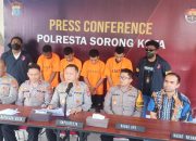 Polresta Sorong Kota Ungkap Kasus Begal dan Curanmor, Tangkap 6 Pelaku