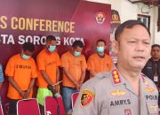 Polresta Sorong Kota Bakar Ganja dan Sabu, Nyatakan Perang Terbuka Terhadap Narkoba