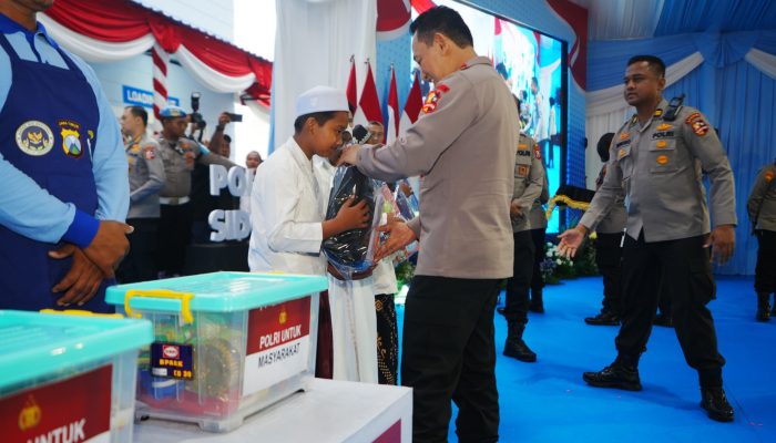 Hadiri Groundbreaking di Sidoarjo, Kapolri Sebut Polri Sudah Miliki 458 SPPG