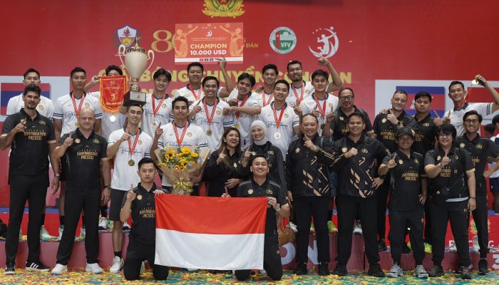 Jakarta Bhayangkara Presisi Juara Turnamen Voli Internasional di Vietnam