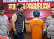 Polres Pasuruan Amankan Pelaku Pelempar Bom Molotov Pos Lantas Pandaan