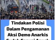 Tindakan Polisi Dalam Penanganan Aksi Anarkis, Sudah Sesuai Aspek Kemanusiaan