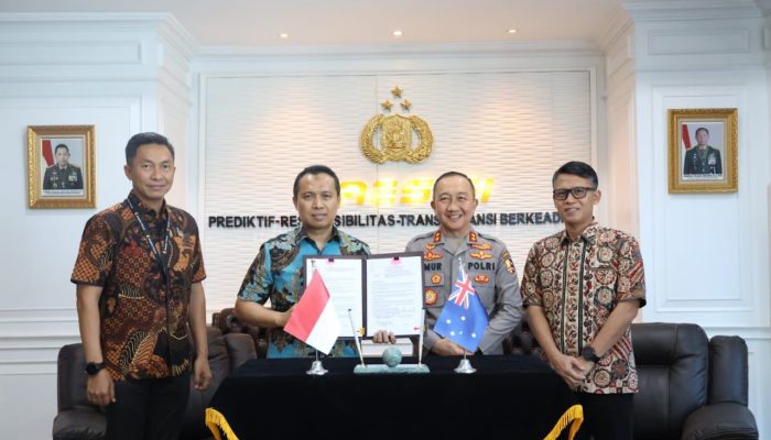 Polri dan AFP Resmikan Rencana Kerja Bersama untuk Perkuat Penanggulangan Penyelundupan Manusia