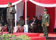 Peringati Hari Ulang Tahun Tentara Nasional Indonesia Ke 80 Kodim 0805/Ngawi Gelar Upacara
