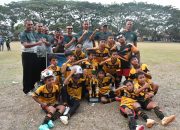 Turnamen Sepak Bola SSB U – 11 Piala Dandim Ponorogo Dalam Rangka HUT ke -80 TNI Ditutup, Dandim Apresiasi Para Pemain