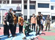 Dandim Ponorogo Hadiri Pemusnahan Barang Bukti di Kejari Ponorogo