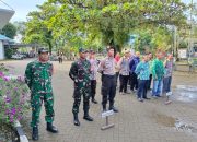 Apel Gabungan di Kantor Camat Pandawan, Babinsa Koramil 1002-05 Hadir Dukung Kamtibmas