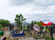 Bentuk Penghormatan Terakhir, Dandim Ngawi Pimpin Upacara Pemakaman Militer Anggota Babinsanya
