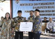Menteri Desa dan PDT Letakkan Batu Pertama Pembangunan Gedung Koperasi Merah Putih di Desa Gunung Kuning