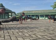 Prajurit Makodim 1002/HST Antusias Ikuti Olahraga Bersama