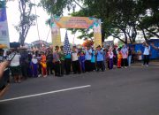 Babinsa Kedunggalar dan Polsek Amankan Senam dan Jalan Sehat HAB ke-80 Kemenag RI