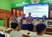Satlantas Polres Ngawi Gelar Police Go To School di SMKN 1 Geneng
