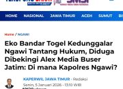 HAK JAWAB & SOMASI TERBUKA :Alex Media Buser Jatim Keberatan Keras atas Pemberitaan Teropongbarat.com yang Dinilai Tidak Tabayyun dan Berpotensi Melanggar Hukum