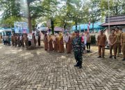 Perkuat Soliditas, Koramil 1002-08/LAU Bersama Tiga Pilar Gelar Apel Gabungan