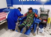 Babinsa Koramil 1002-06/Barabai Tunjukkan Kepedulian Sosial Lewat Donor Darah