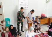 Babinsa Koramil 1002-06/Barabai Dampingi Posbindu Lansia di Desa Banua Jingah