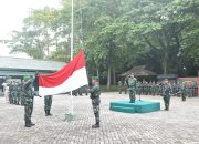 Upacara 17-an, Kodim 1002/HST Teguhkan Disiplin dan Kesiapsiagaan Prajurit