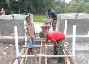 Gotong Royong Babinsa dan Warga, Jembatan Perintis Garuda Hubungkan Dua Desa di Ngrambe