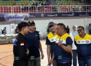 Wakil Bupati Majalengka Dena Muhamad Ramdhan Didampingi Ketua Asosiasi Futsal Muhammad Iqbal Membuka Turnamen Futsal Antar Pelajar Se-kabupaten Majalengka