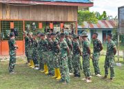 TNI Hadir Bersama Rakyat, Saat Apel Pengecekan Kesiapsiagaan di Lokasi TMMD ke-127