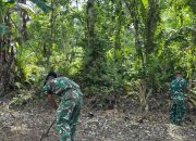 Melalui TMMD Ke-127 Kodim 1804/Kaimana Jalan Kampung Marsi Hampir Rampung