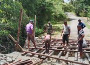 TMMD Ke-127 Kodim 1804/Kaimana Genjot Terus Pembangunan Jembatan Kampung Marsi Menuju Kampung Sisir, Wujud Nyata Sinergi TNI dan Rakyat