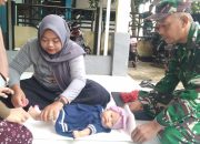 Babinsa Koramil 1002-03/Haruyan Dampingi Kegiatan Posyandu di Mangunang Seberang