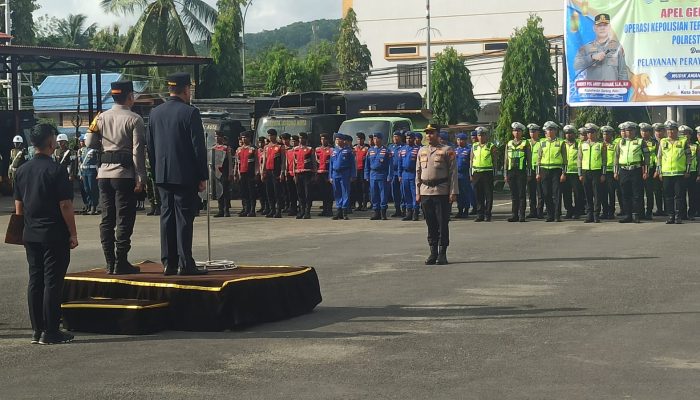 Wakil Wali Kota Sorong Pimpin Apel Operasi Ketupat Dofior 2026, Sinergi TNI–Polri Siap Amankan Idulfitri Jelang Mudik Lebaran 2026