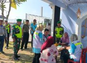Berikan Rasa Aman dan Nyaman, Anggota Kodim Ngawi Jaga Pos Pam Lebaran