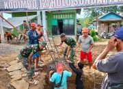 TNI dan Warga Gotong Royong, Pembangunan Jembatan Perintis Garuda Capai Progres Signifikan
