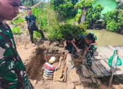 Pembangunan Jembatan Garuda Masuki Tahap Krusial, TNI-Rakyat Perkuat Pondasi Abutmen