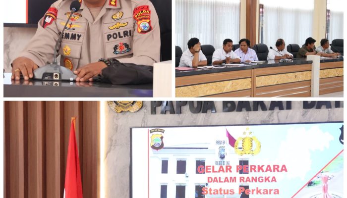 Polda Papua Barat Daya Laksanakan Rapat Koordinasi Kesiapan Gelar Perkara Dumas