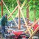 Mama Dabida Dowansiba Gembira, Rumah Mulai Dipasang Dinding Oleh Satgas TMMD Ke-128 Kodim 1801/Manokwari