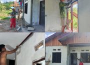 RTLH Program TMMD Ke-128 Kodim 1801/Manokwari Mulai Dicat Dasar